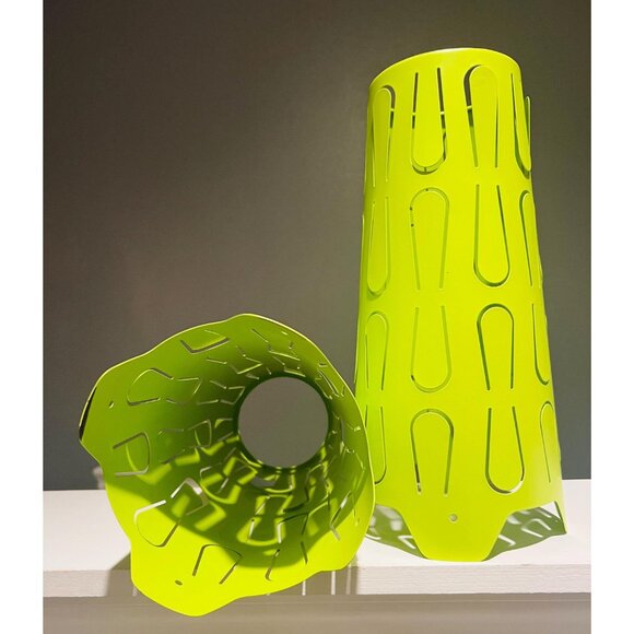 Vintage IKEA Kajuta Table Lamps – Set of 2 Lime Green Atmospheric Lights 1990s - Picture 2 of 5